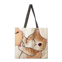 Playtime With Cat Tote Bags