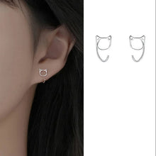 Load image into Gallery viewer, Classic Chic Cat Earrings [925 Sterling Silver]
