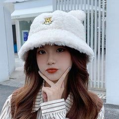 Teddy Plush Bucket Hat