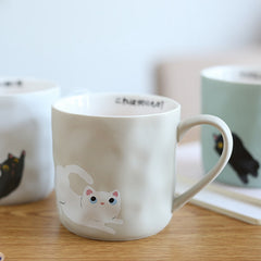 Kawaii Kitty Mug With Tea Spoon