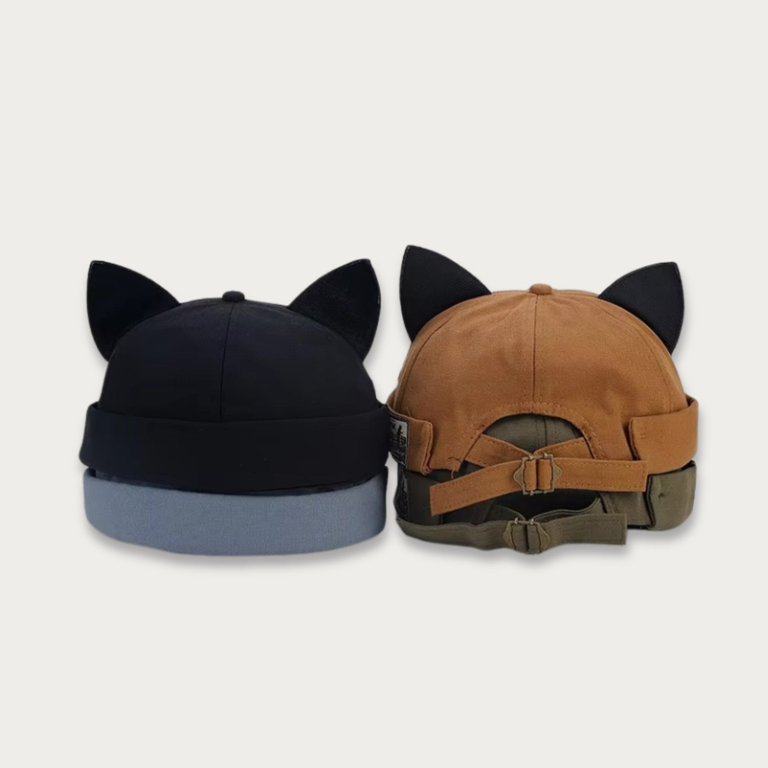 Brimless Docker Cat Ears Hat - NEW COLORS [Adjustable]