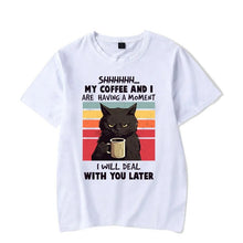 Load image into Gallery viewer, My Coffee and I Are Having A Moment T-shirt [Plus Sizes Available]
