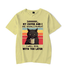 Load image into Gallery viewer, My Coffee and I Are Having A Moment T-shirt [Plus Sizes Available]
