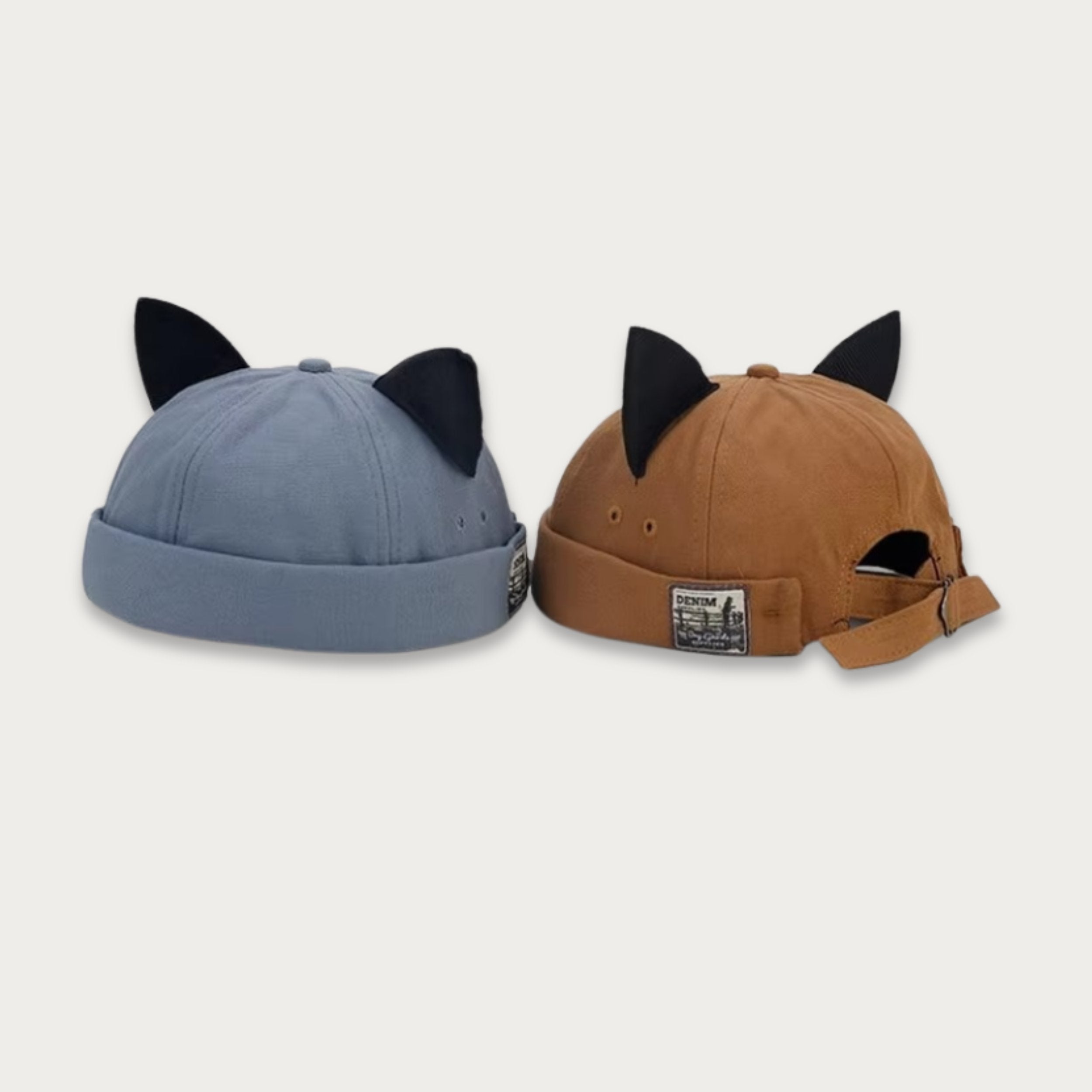 Brimless Docker Cat Ears Hat - NEW COLORS [Adjustable]