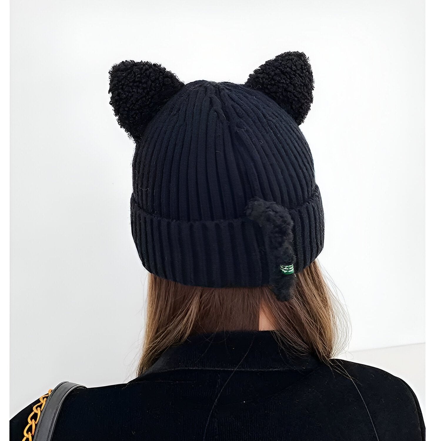 Winter Cat Ears Knitted Beanie
