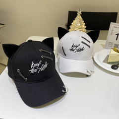 “Keep the Faith” Cat Ears Pierced Cap