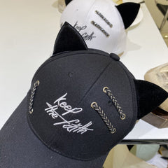 “Keep the Faith” Cat Ears Pierced Cap