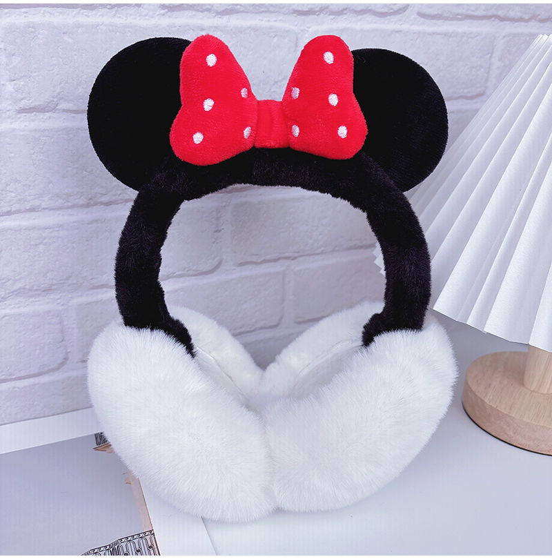 Plush Bow Ear Muff Warmers