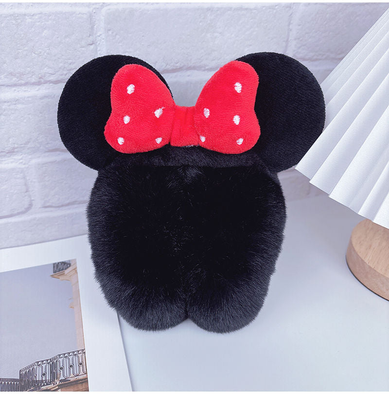 Plush Bow Ear Muff Warmers