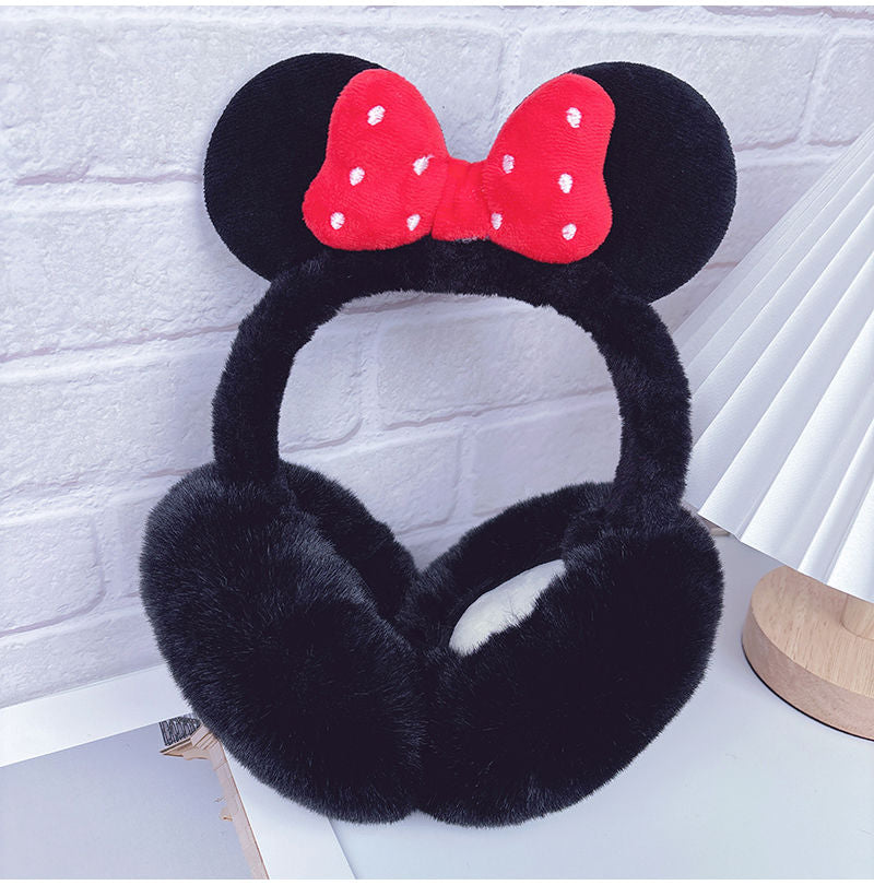 Plush Bow Ear Muff Warmers
