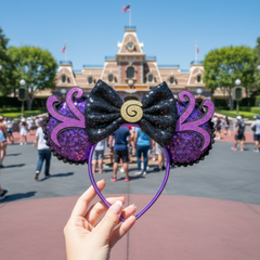 ✨FREE - Sea Witch Glam Mickey Ears Headband