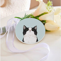 Zakka Style Cat Diatomite Stone Coasters