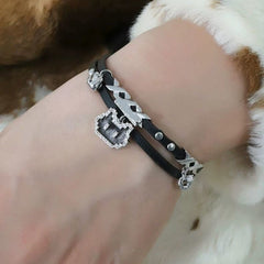 🎁 FREE - Pixel Cat Charm Bracelet