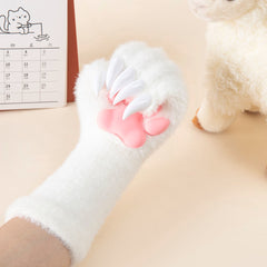 Fur Glove With Claw Paws