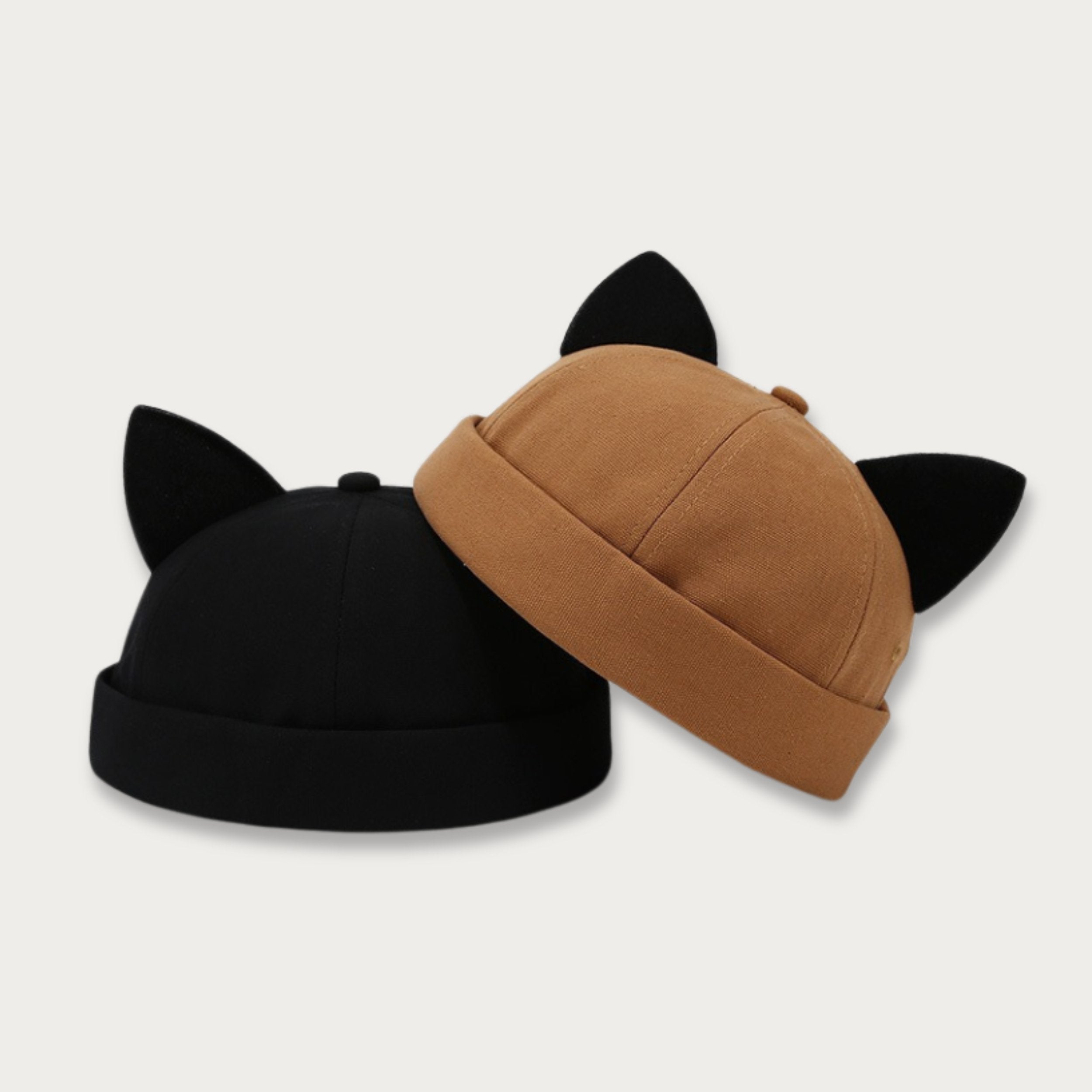 Brimless Docker Cat Ears Hat - NEW COLORS [Adjustable]