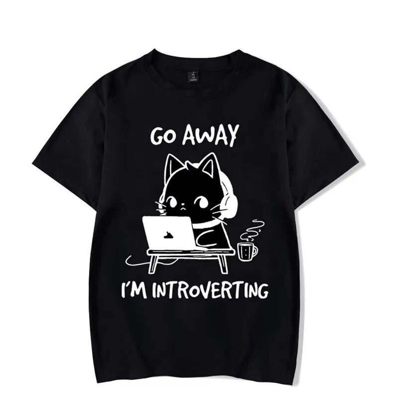 Go Away I’m Introverting T-Shirt [Plus Size Available]