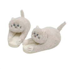 Load image into Gallery viewer, Cuddly Cat Fluffy Slippers
