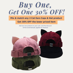 Winter Corduroy Docker Cat Ear Hat