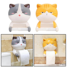 Load image into Gallery viewer, Cat Wall-Mounted Toilet Roll Holder
