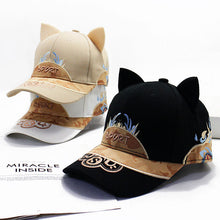 Load image into Gallery viewer, K-Pop Cat Ears Embroider Cap [Adjustable]
