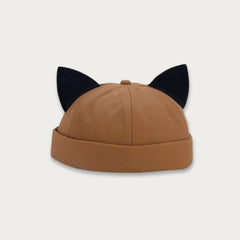 Brimless Docker Cat Ears Hat - NEW COLORS [Adjustable]