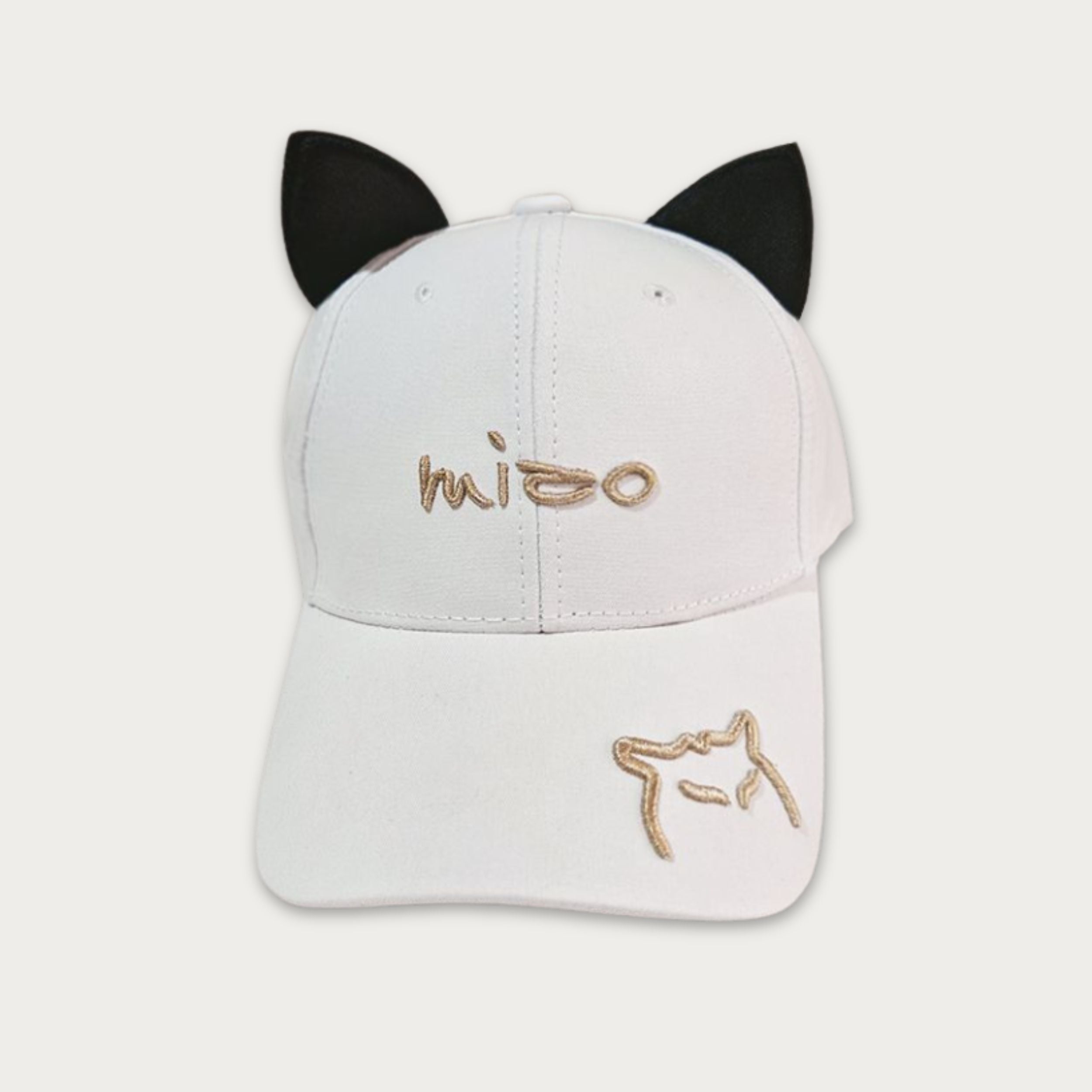 WhiskerCharm Embroidered Cat Ear Cap