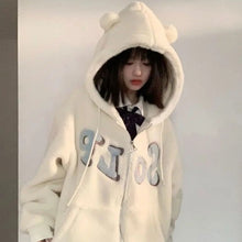 Load image into Gallery viewer, Harajuku Hug-Meow Cat Ears Hoodie
