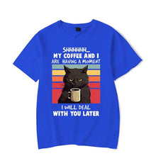 Load image into Gallery viewer, My Coffee and I Are Having A Moment T-shirt [Plus Sizes Available]
