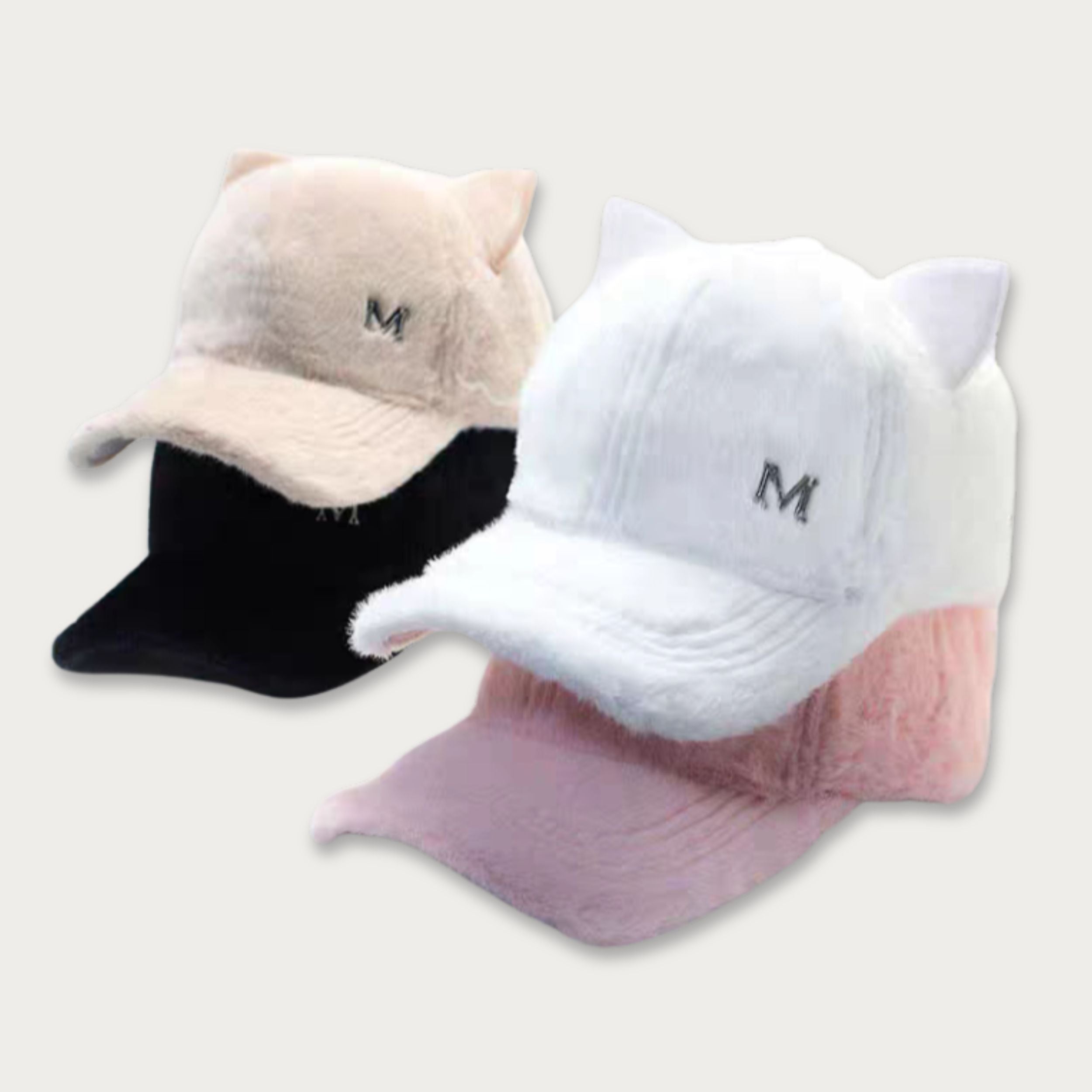 Plush Cat Ears Baseball Cap