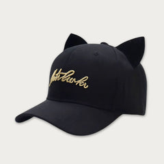 Classic Embroidered Cat Ear Cap