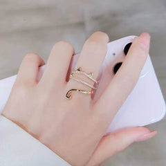 Kitty Ears Kawaii Ring [Adjustable]