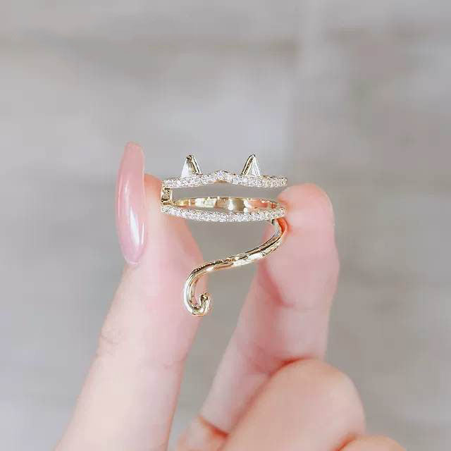 Kitty Ears Kawaii Ring [Adjustable]