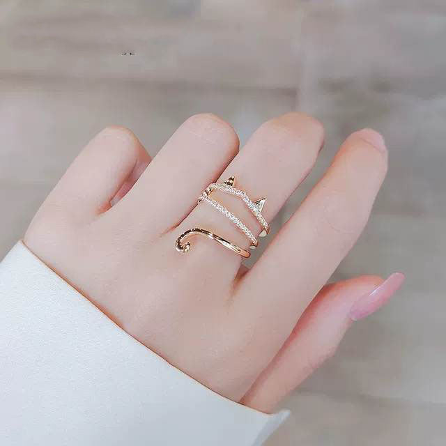 Kitty Ears Kawaii Ring [Adjustable]