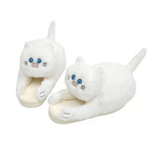 Load image into Gallery viewer, Cuddly Cat Fluffy Slippers
