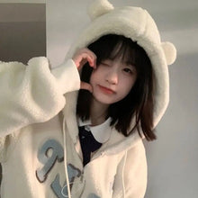 Load image into Gallery viewer, Harajuku Hug-Meow Cat Ears Hoodie
