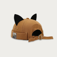 Brimless Docker Cat Ears Hat - NEW COLORS [Adjustable]