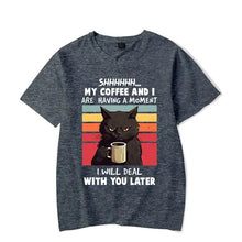 Load image into Gallery viewer, My Coffee and I Are Having A Moment T-shirt [Plus Sizes Available]
