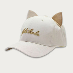 Classic Embroidered Cat Ear Cap