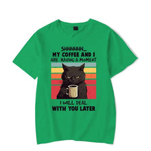 Load image into Gallery viewer, My Coffee and I Are Having A Moment T-shirt [Plus Sizes Available]
