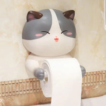 Load image into Gallery viewer, Cat Wall-Mounted Toilet Roll Holder
