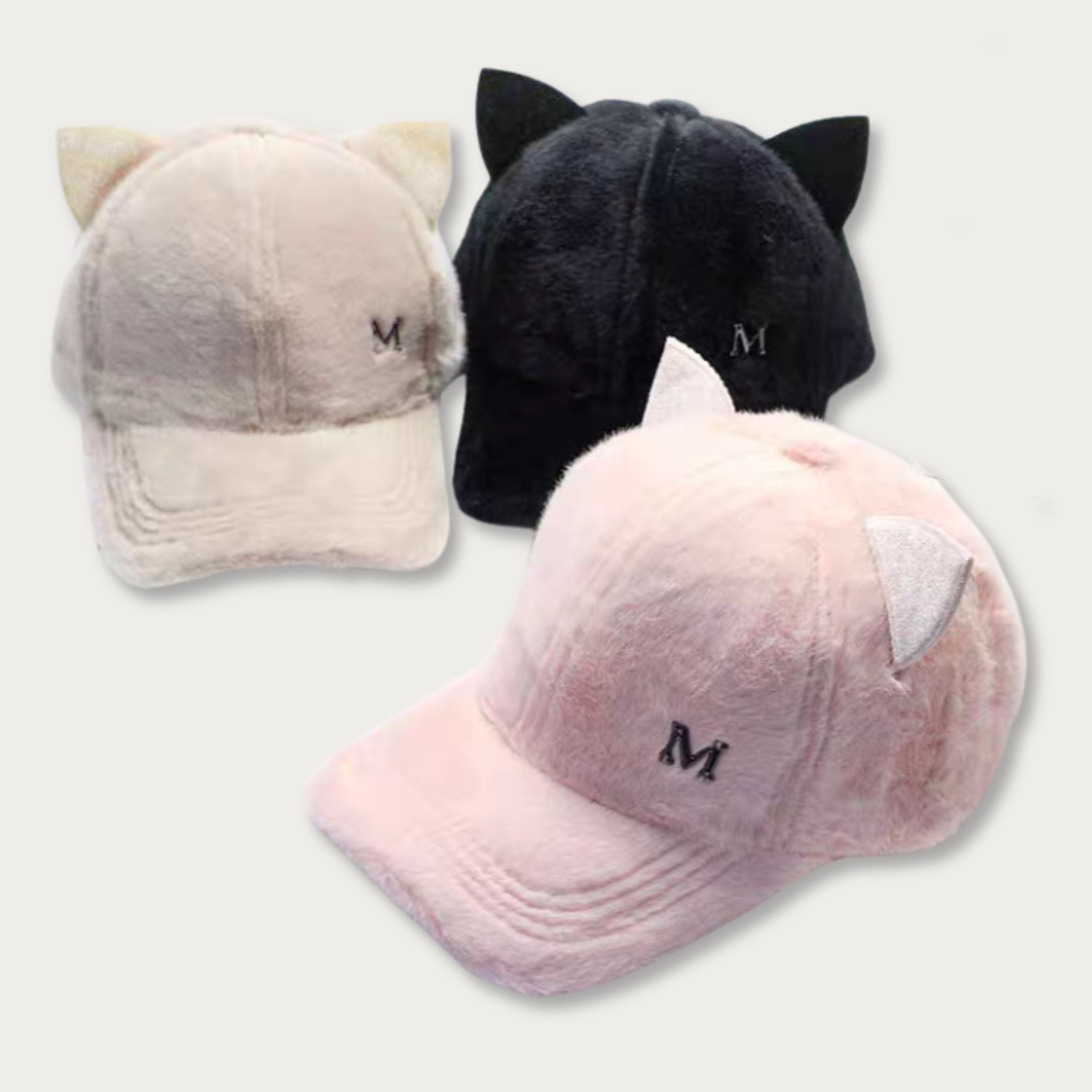 Plush Cat Ears Baseball Cap