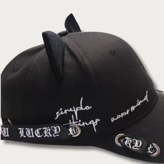 Gothic Ribbon Cat Ear Baseball Cap