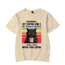 Load image into Gallery viewer, My Coffee and I Are Having A Moment T-shirt [Plus Sizes Available]
