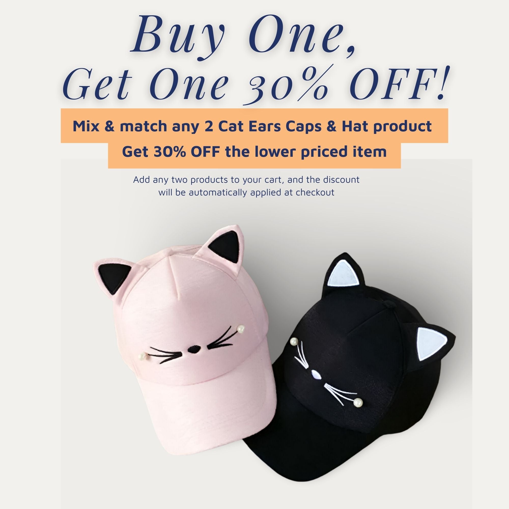 Cat Ear Snapback Cap