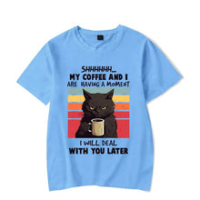 Load image into Gallery viewer, My Coffee and I Are Having A Moment T-shirt [Plus Sizes Available]
