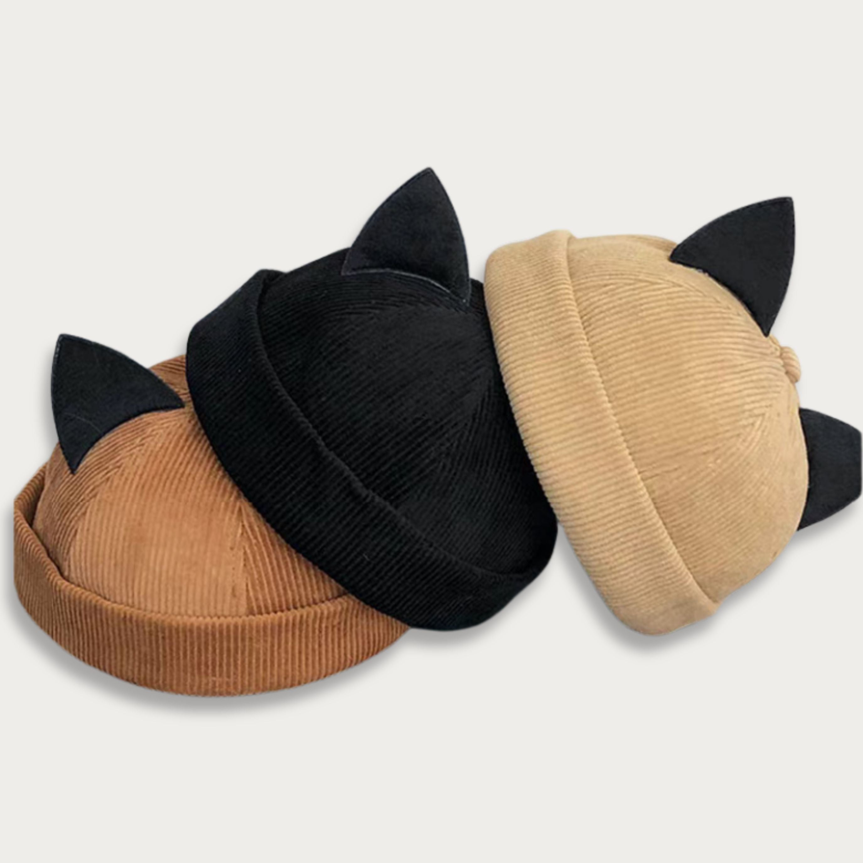 Winter Corduroy Docker Cat Ear Hat