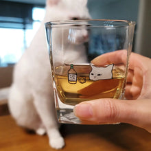 Load image into Gallery viewer, Cheers With Cat Whiskey Glass
