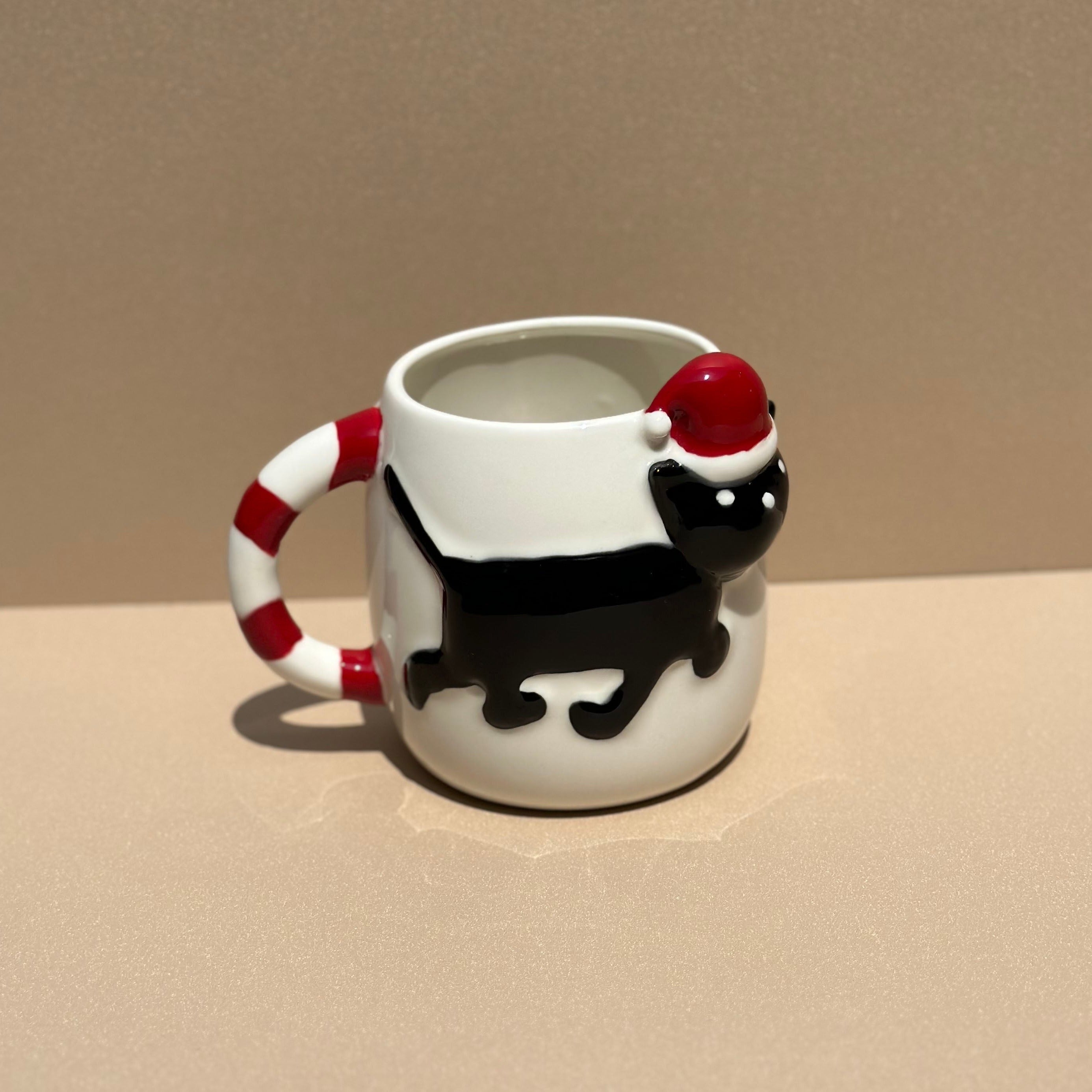 Festivity Black Cat Christmas Mug