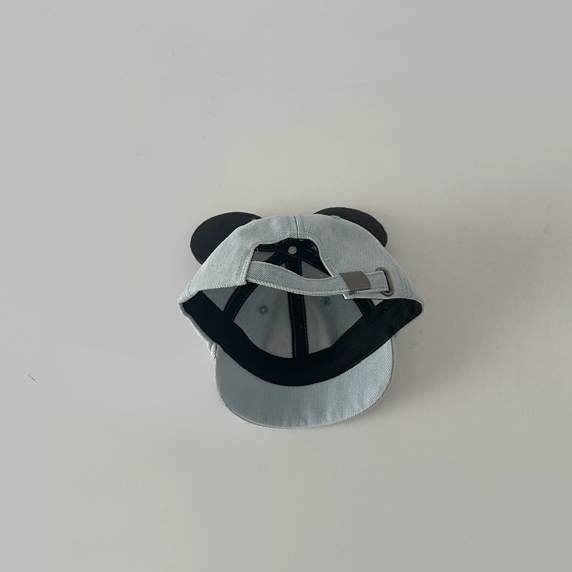 Adorable Bow & Ears Denim Short Brim Cap For Kids