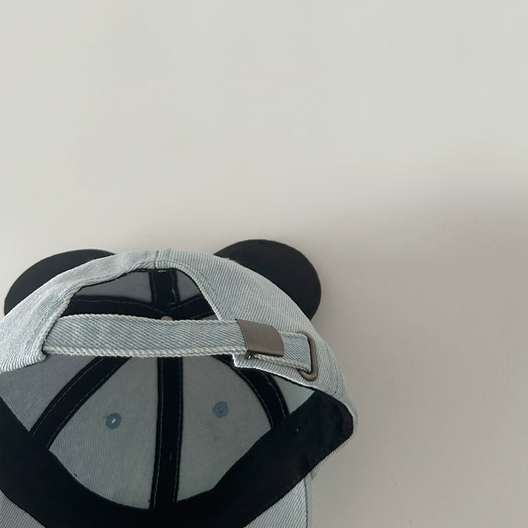 Adorable Bow & Ears Denim Short Brim Cap For Kids